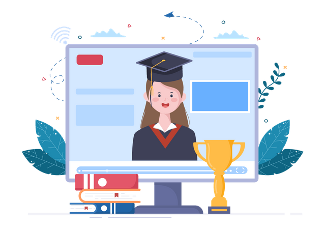 Online Convocation  Illustration