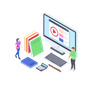 illustrations of online course