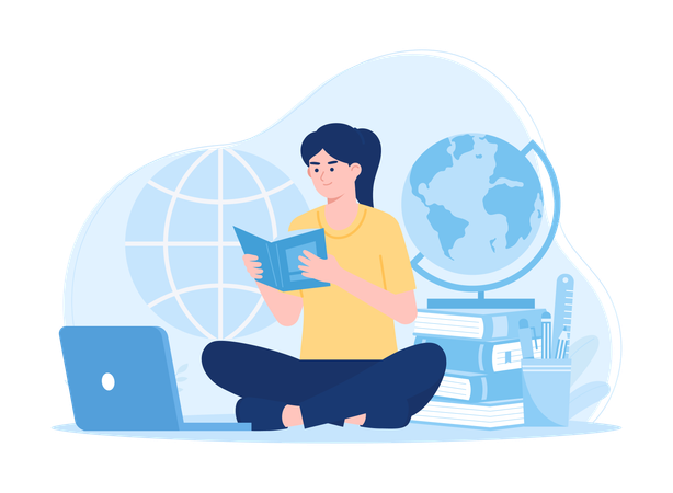 Online Courses  Illustration