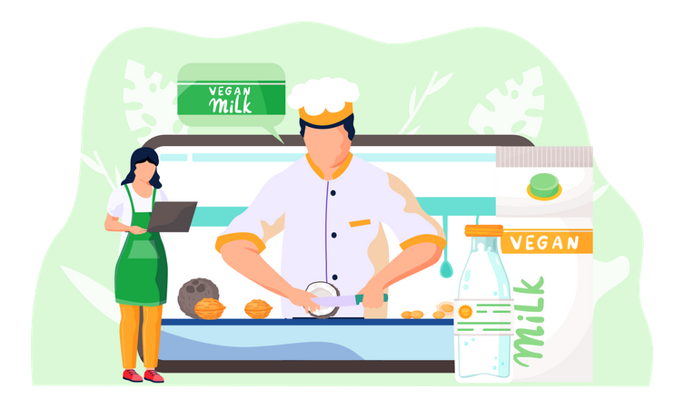 Online culinary video channel  Illustration