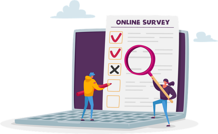 Online customer feedback Illustration