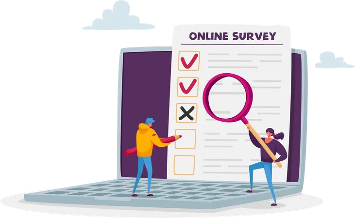 Online customer feedback  Illustration