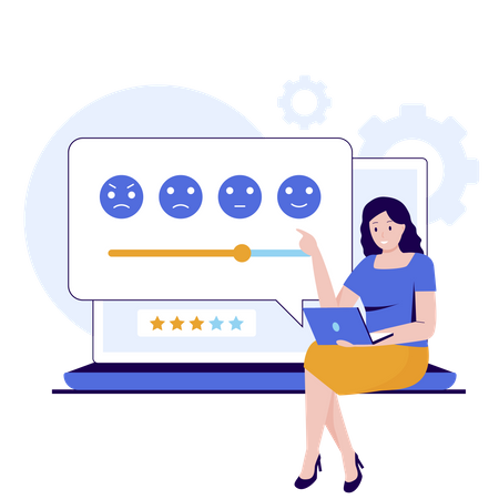 Online customer feedback  Illustration