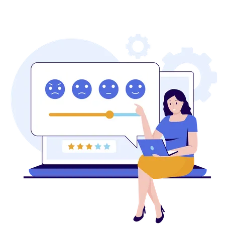 Online customer feedback  Illustration