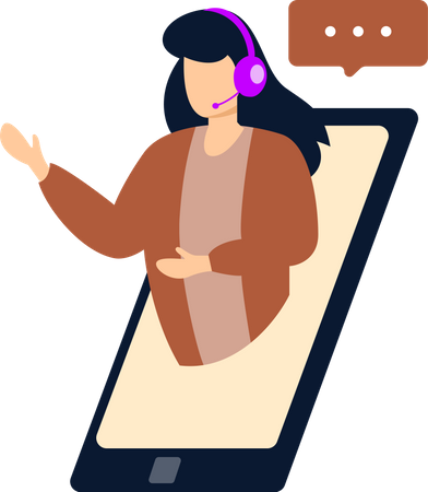 Online customer service  Illustration