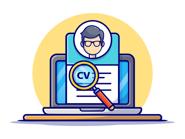 Online CV analysis  Illustration