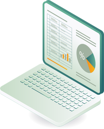 Online data analysis technology  Illustration