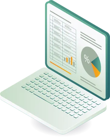 Online data analysis technology  Illustration