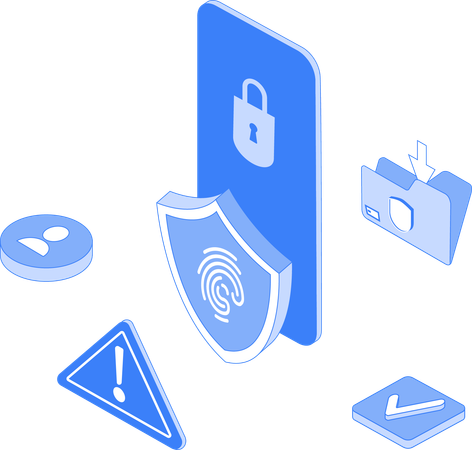 Online data security  Illustration