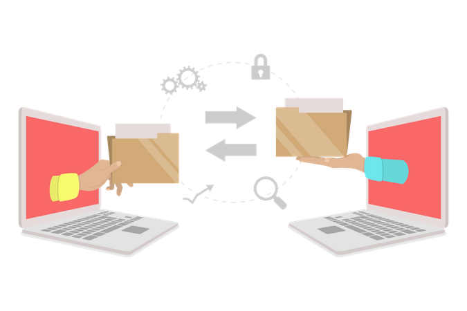 Online Data Sharing  Illustration