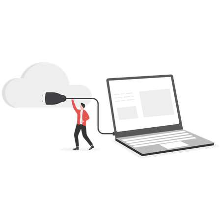 Online data transfer  Illustration