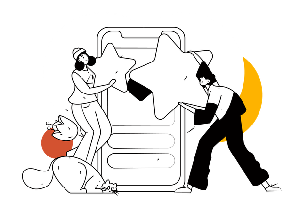 Online date matches  Illustration
