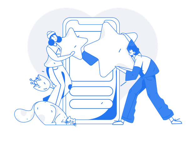 Online date matches  Illustration