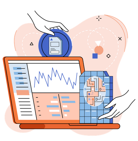 Online-Datenanalyse  Illustration