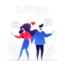 illustration online dating