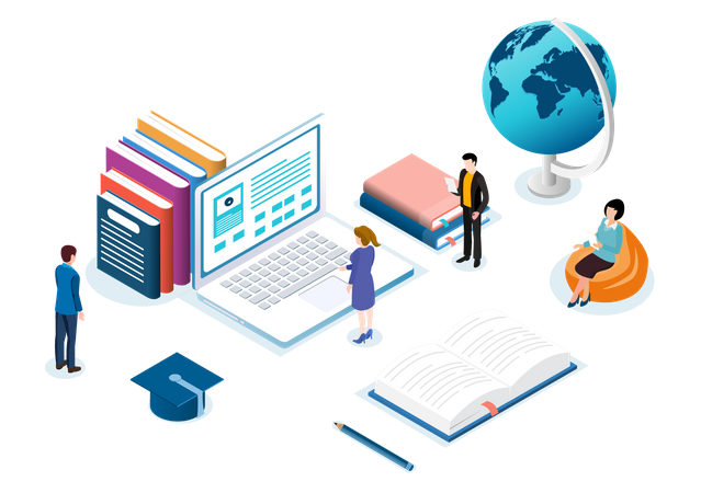 Online Degree  イラスト