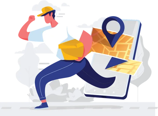 Online delivery  Illustration