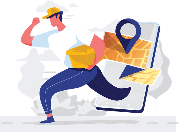 Online delivery  Illustration