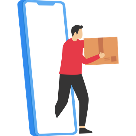 Online delivery  Illustration