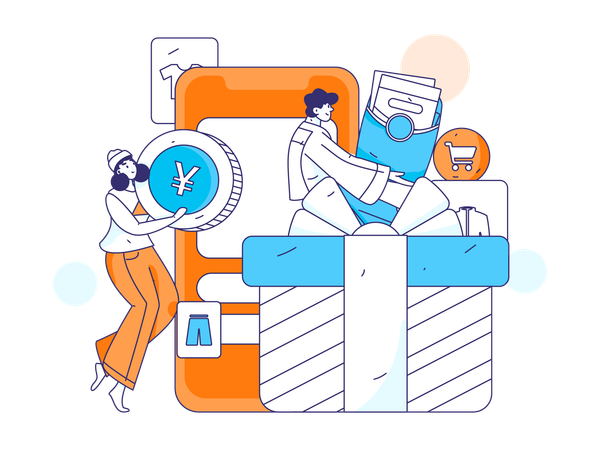 Online delivery option  Illustration