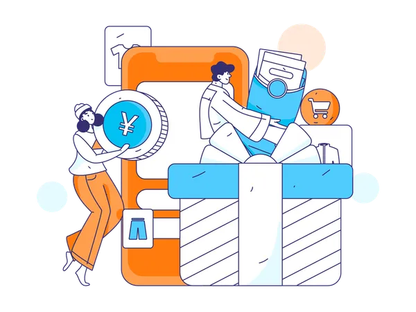 Online delivery option  Illustration