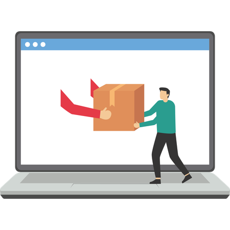 Online Delivery service  Illustration