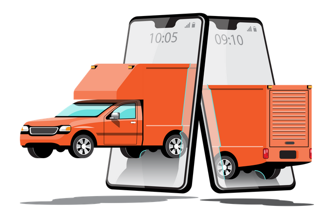 Online Delivery service Illustration