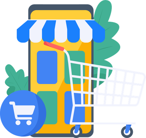 Online delivery service  Illustration