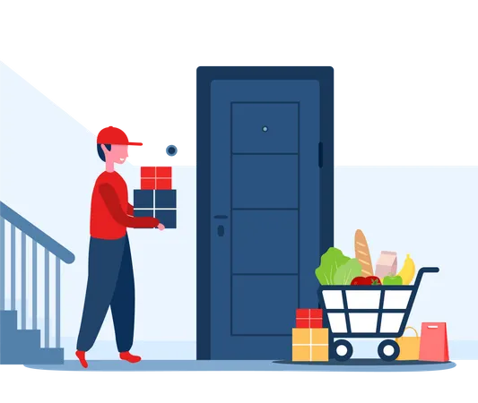 Online delivery service  Illustration