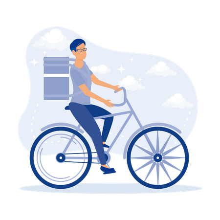 Online Delivery Service  Illustration