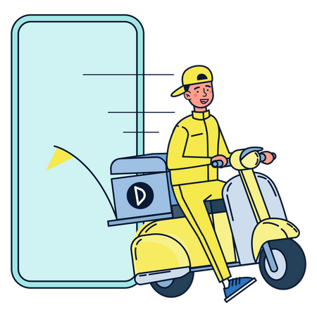 Online delivery service  Illustration