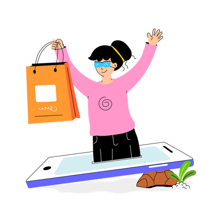 Online Delivery Service  Illustration