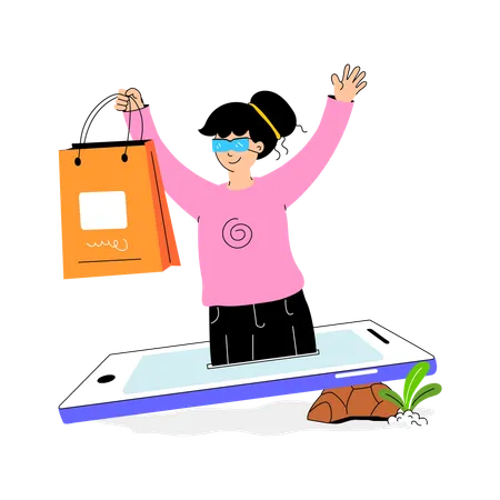 Online Delivery Service  Illustration