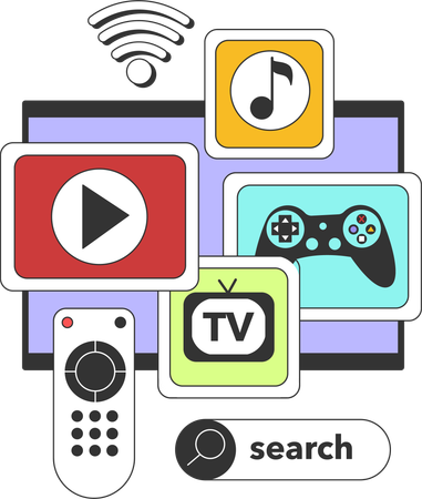 Online devices  イラスト
