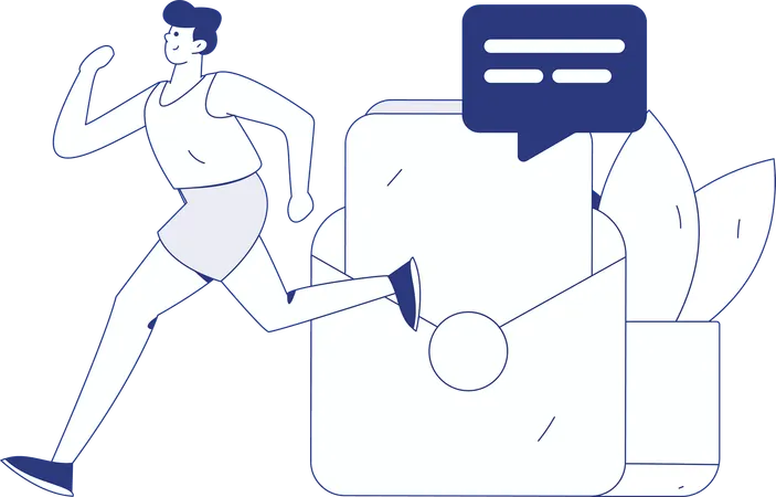 Online discount shopping done by people  Illustration