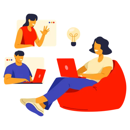 Online Discussion  Illustration