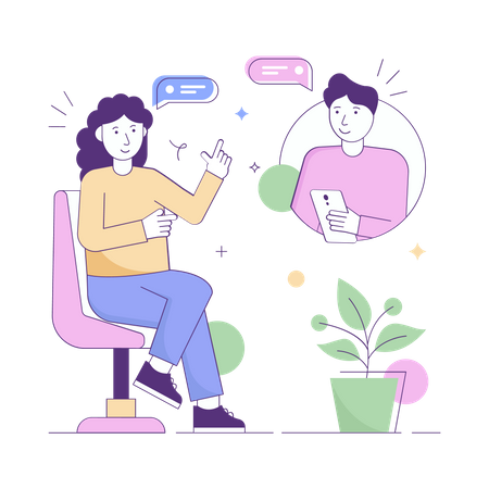 Online discussion  Illustration