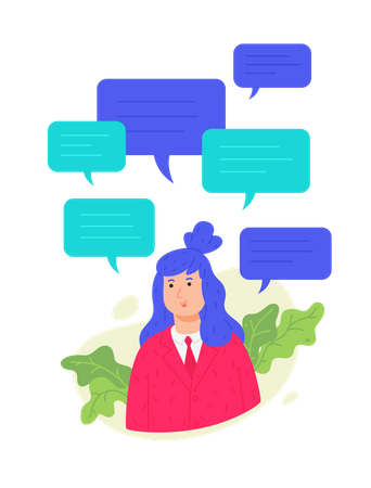 Online-Diskussion  Illustration