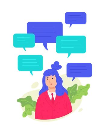 Online-Diskussion  Illustration