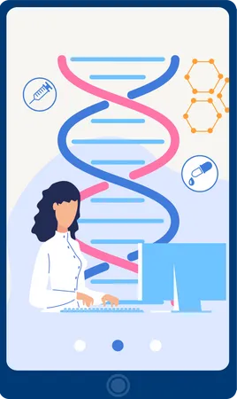 Online DNA Structure Management Illustration