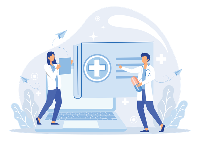 Online Doctor  Illustration