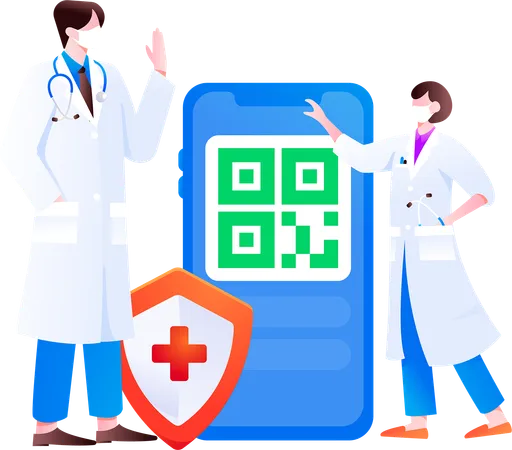 Online Doctor Consultation  Illustration