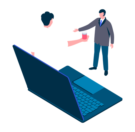 Online Doctor Consultation  Illustration