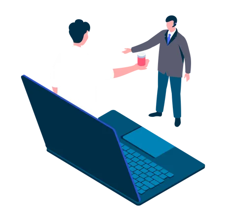 Online Doctor Consultation  Illustration