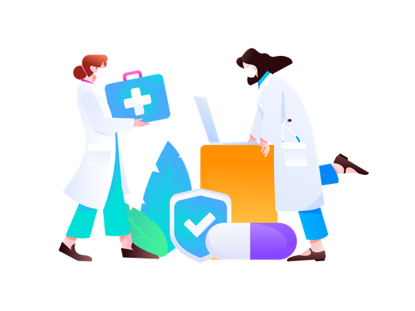 Online Doctor Consultation  Illustration