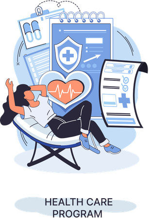 Online doctor Consultation  Illustration