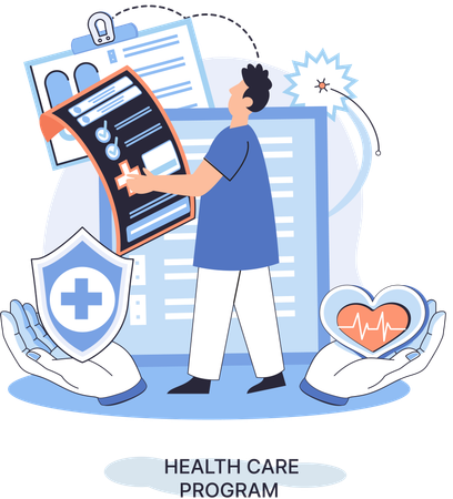 Online doctor Consulting  Illustration