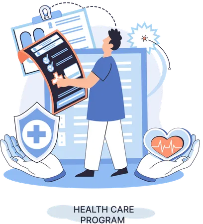 Online doctor Consulting  Illustration