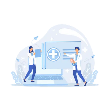 Online Doctor  Illustration