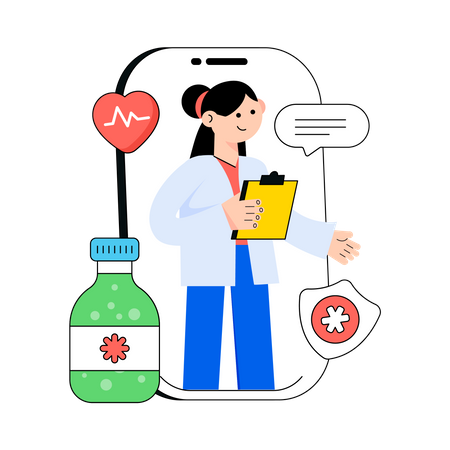 Online Doctor  Illustration